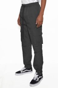 PEACOCK IRIDESCEINT JOGGER PANTS (Color: Black, size: 3XL)