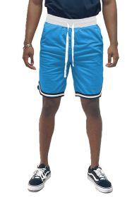 Solid Athletic Basketball Sports Shorts (Color: White, size: 2XL)
